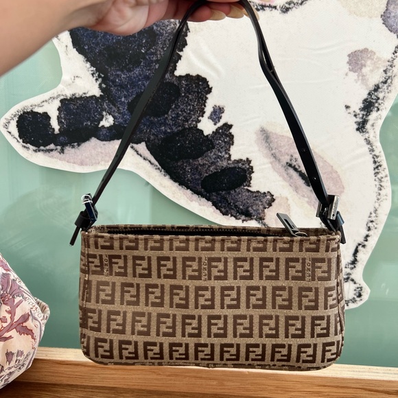 Fendi Pochette Zucca Brown / Chocolate - Picture 2 of 8